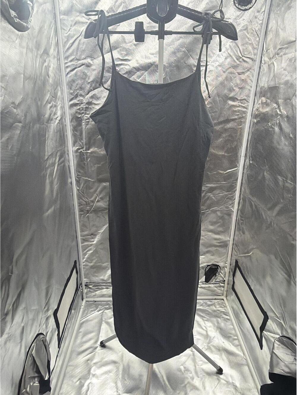 A New Day Gray Adjustable Strap Midi Slip Dress Size XL New With Tags
